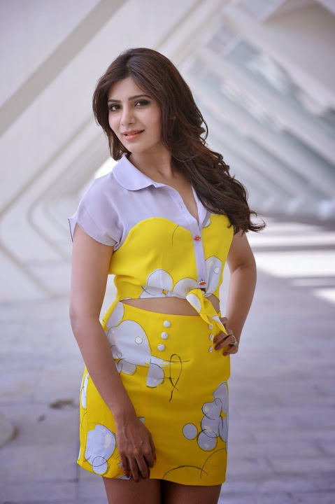 Samantha Yellow Dress Photoshoot Wallpaper